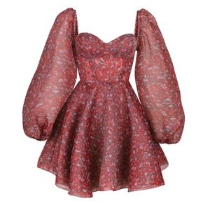 Selkie Princess Dress in Crimson